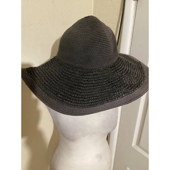 J. Crew NWOT Textured Summer Straw Hat Black One Size $69.50 - Picture 4 of 8